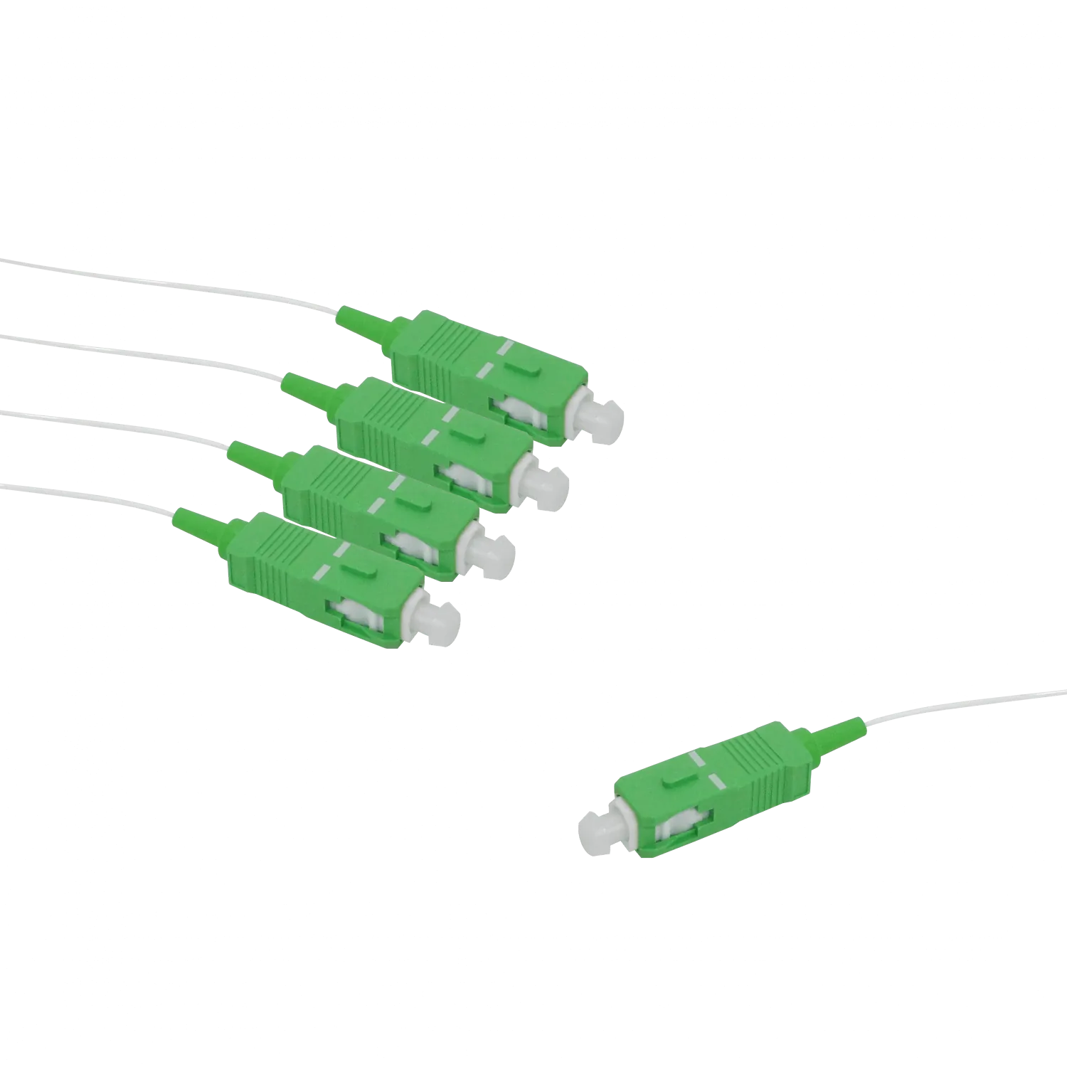 Divisor GPON 1x4 SC/APC, 3m (150cm+150cm), Rango 1260-1650nm, Exterior, Ubiquiti UF-SPLITTER-4 3
