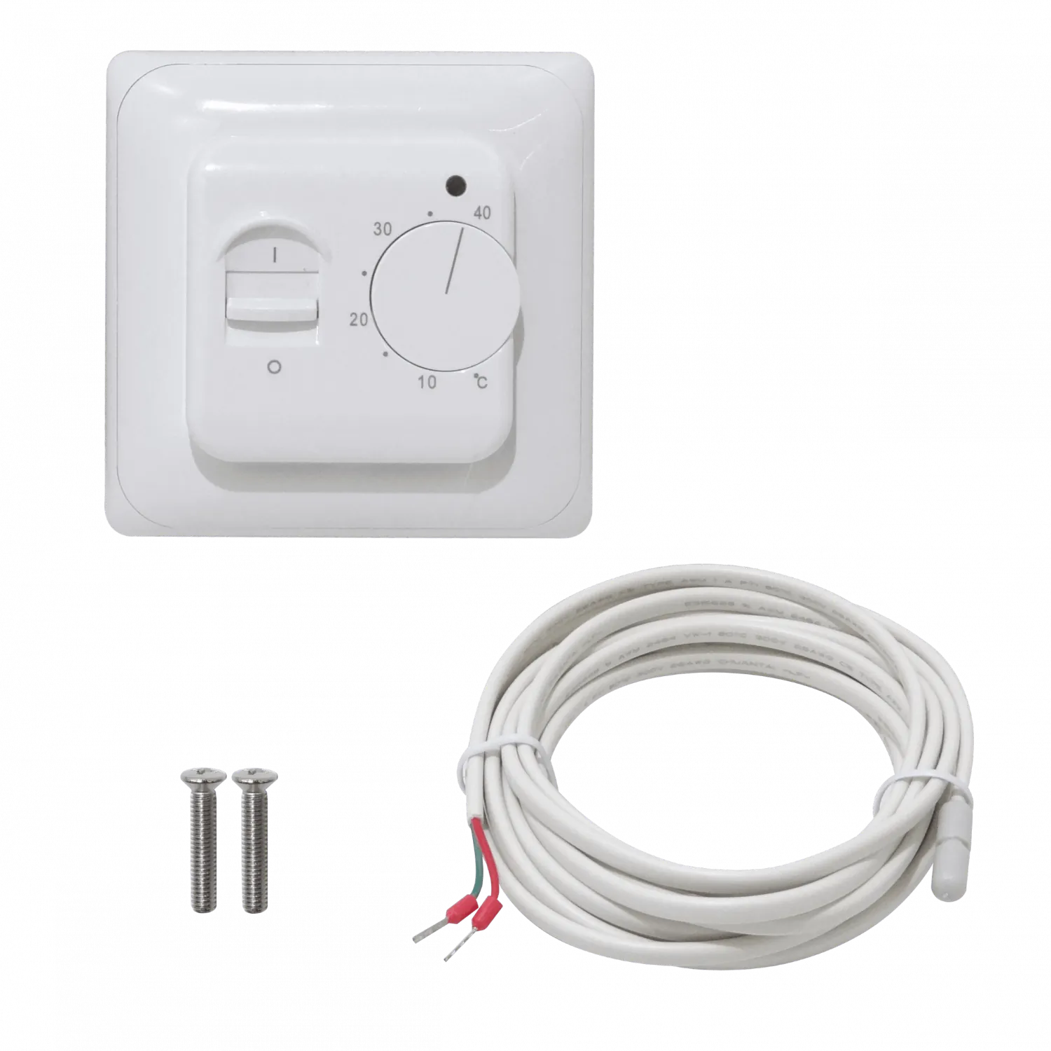 Mecanico Sensor-Piso 5-40ºC 230VAC 16A 3500W Termostato IP20 86x86mm 2