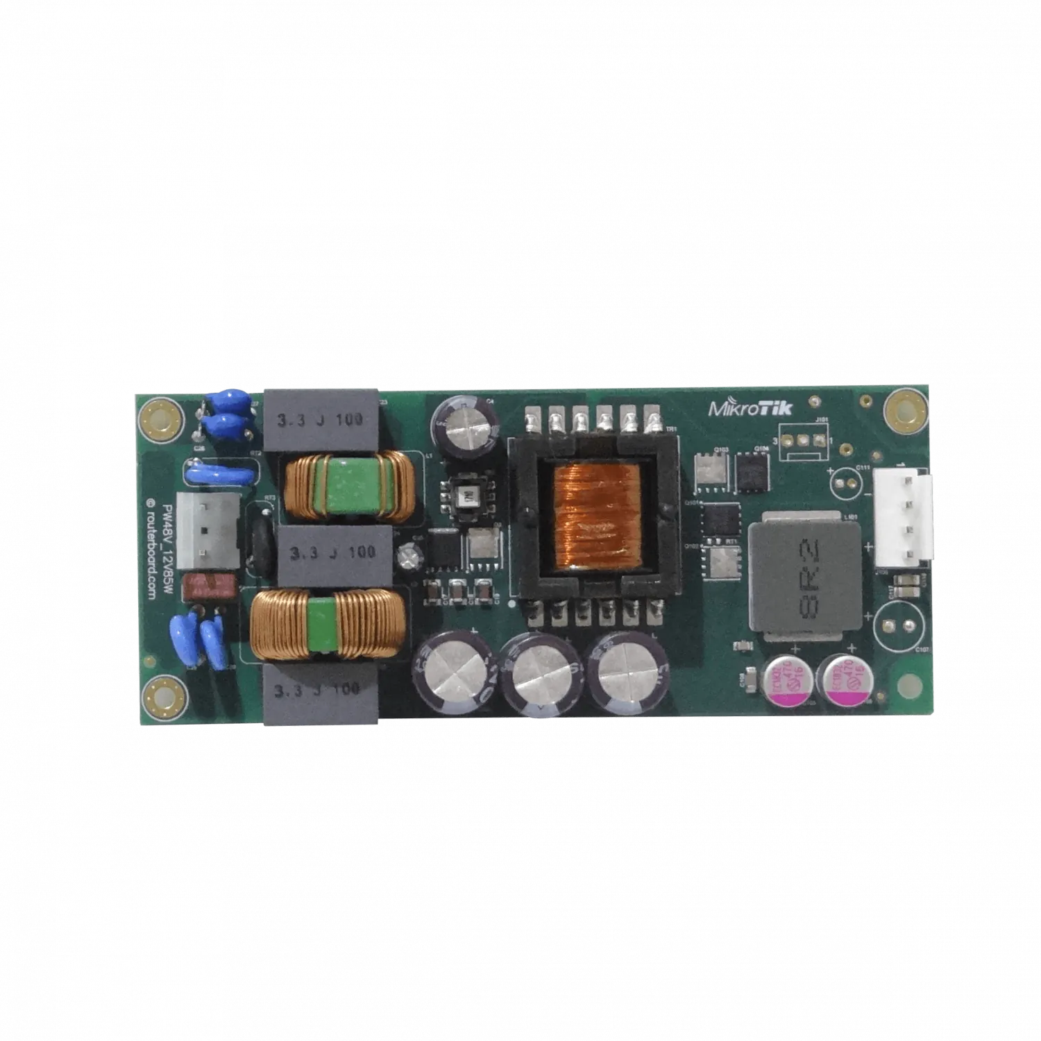 Fuente de Poder MikroTik PW48V-12V85W - ±48V DC a 12V 7A para Routers CCR y CRS 3