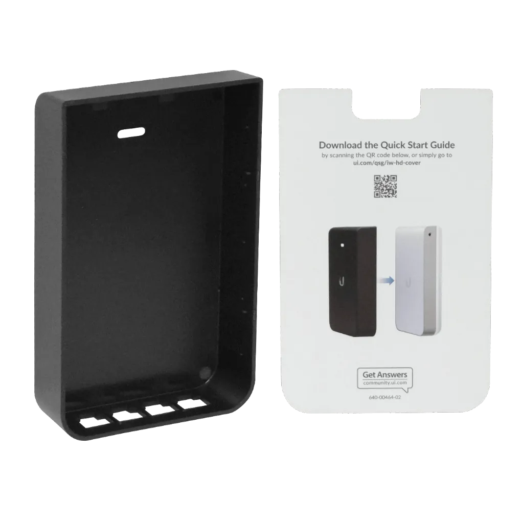 Cubierta Negra Ubiquiti IW-HD-BK - Diseño Negro, Reemplazo para UAP-IW-HD 4