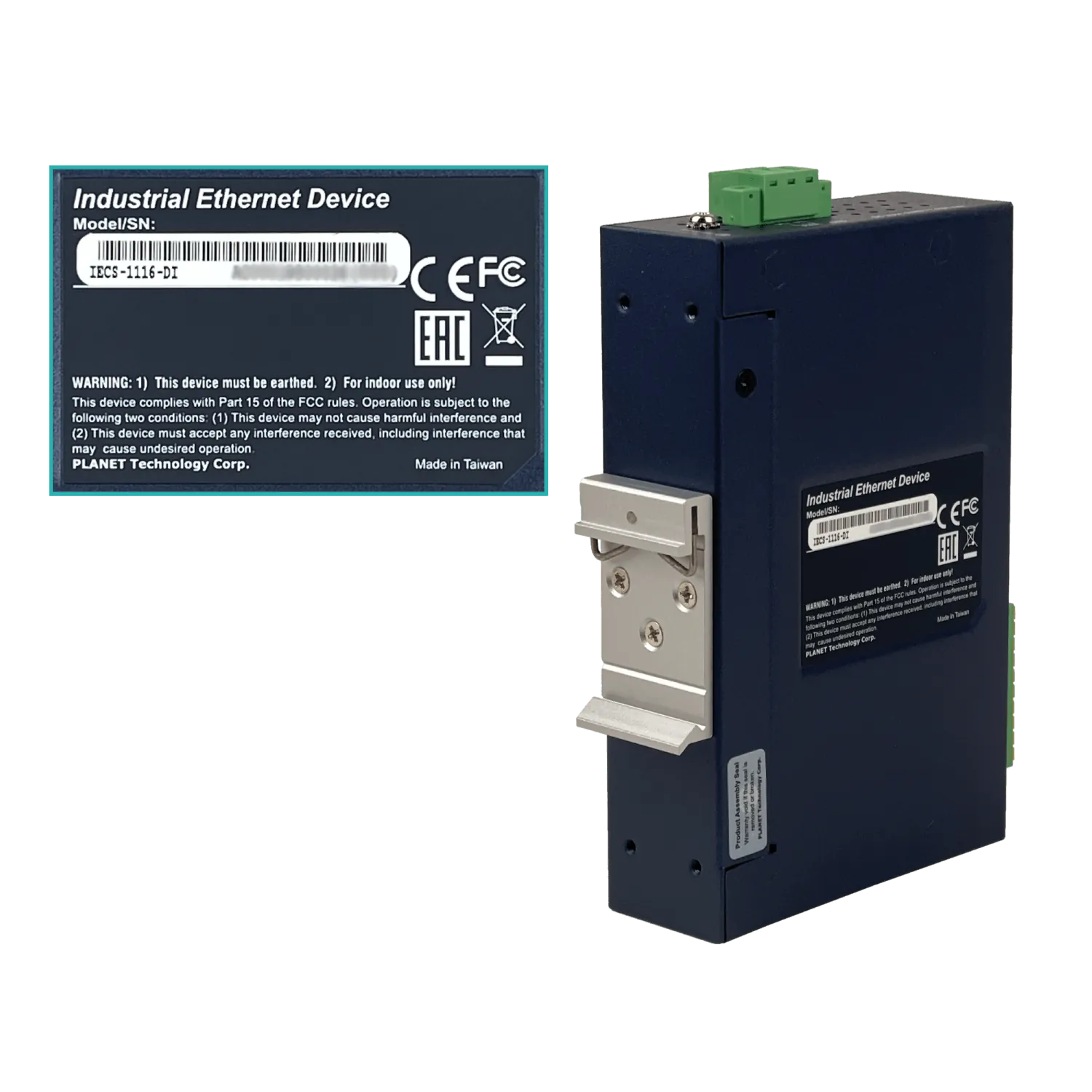 PLANET EtherCAT 16-Entradas I/O 2-RJ45 req9-48VDC 16-ch Digital Input 4