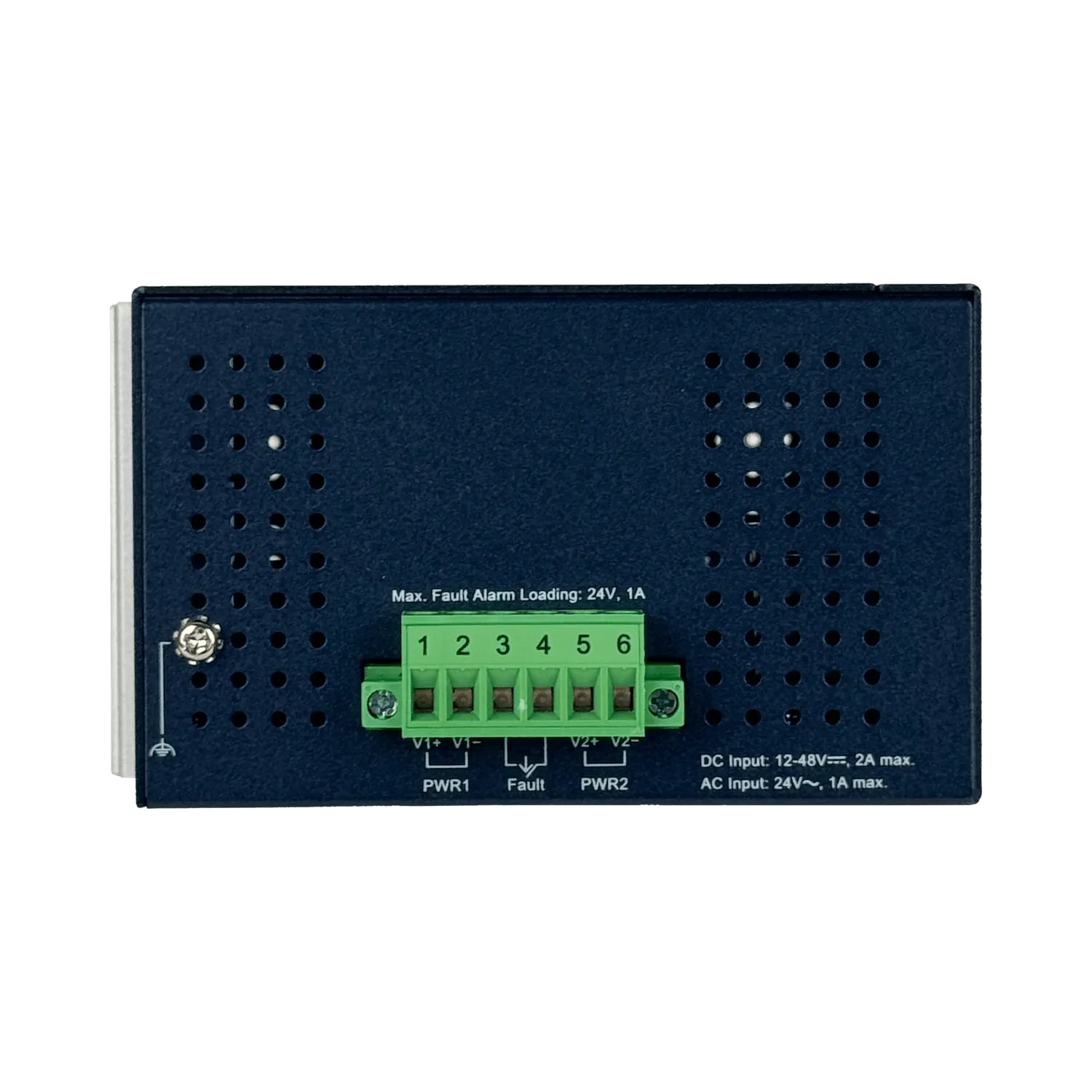 PLANET 16-100 Switch Industrial Riel-DIN no-Admin req/12-48VDC/24VAC 5