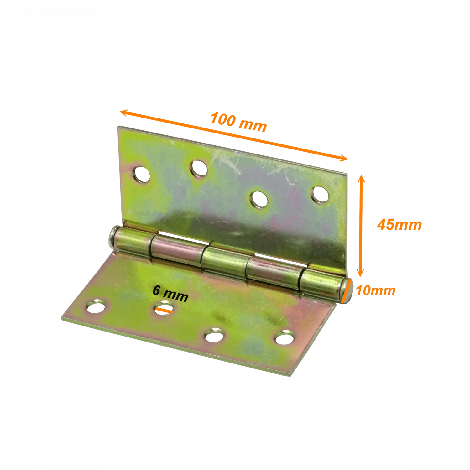 2-Bisagras 4x4-Pulg x2,0 4-Tornillos inc-16-Tornillos 102x102mm 3
