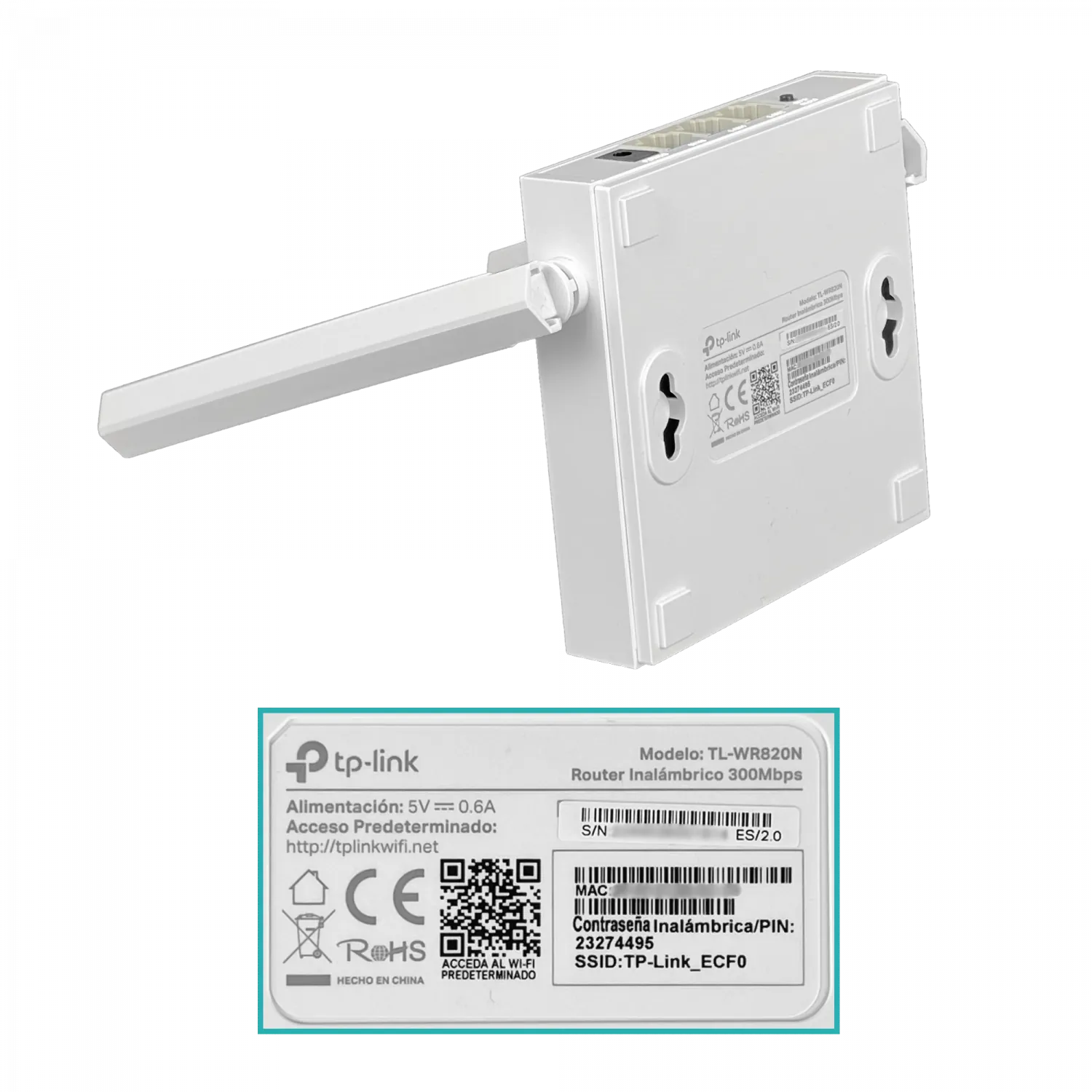 Router TP-Link TL-WR820N - 300 Mbps, Multimodo WiFi, Antenas: 2 fijas de 5 dBi 6