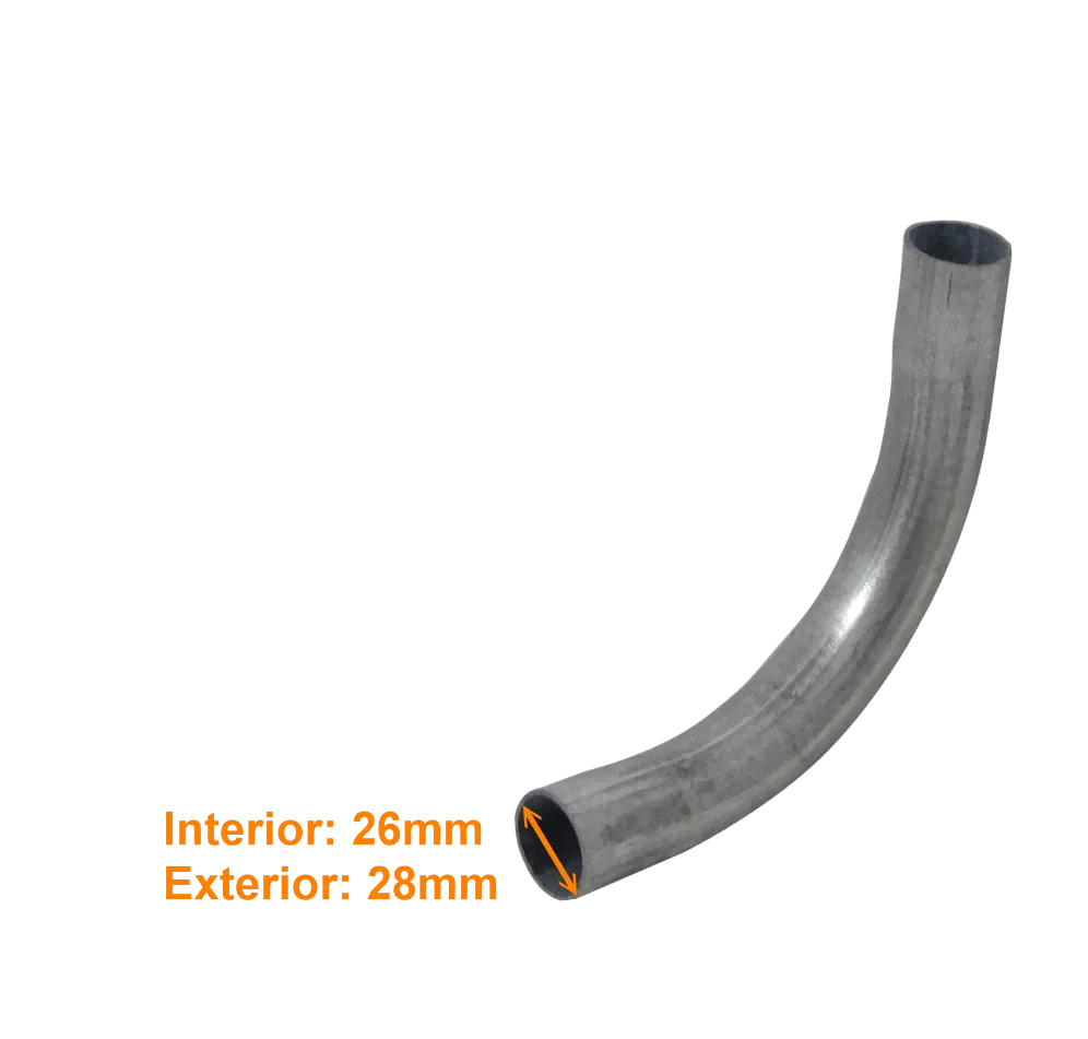 Codo para Conduit Rigido Metalico Curva 25mm Galvanizado  2