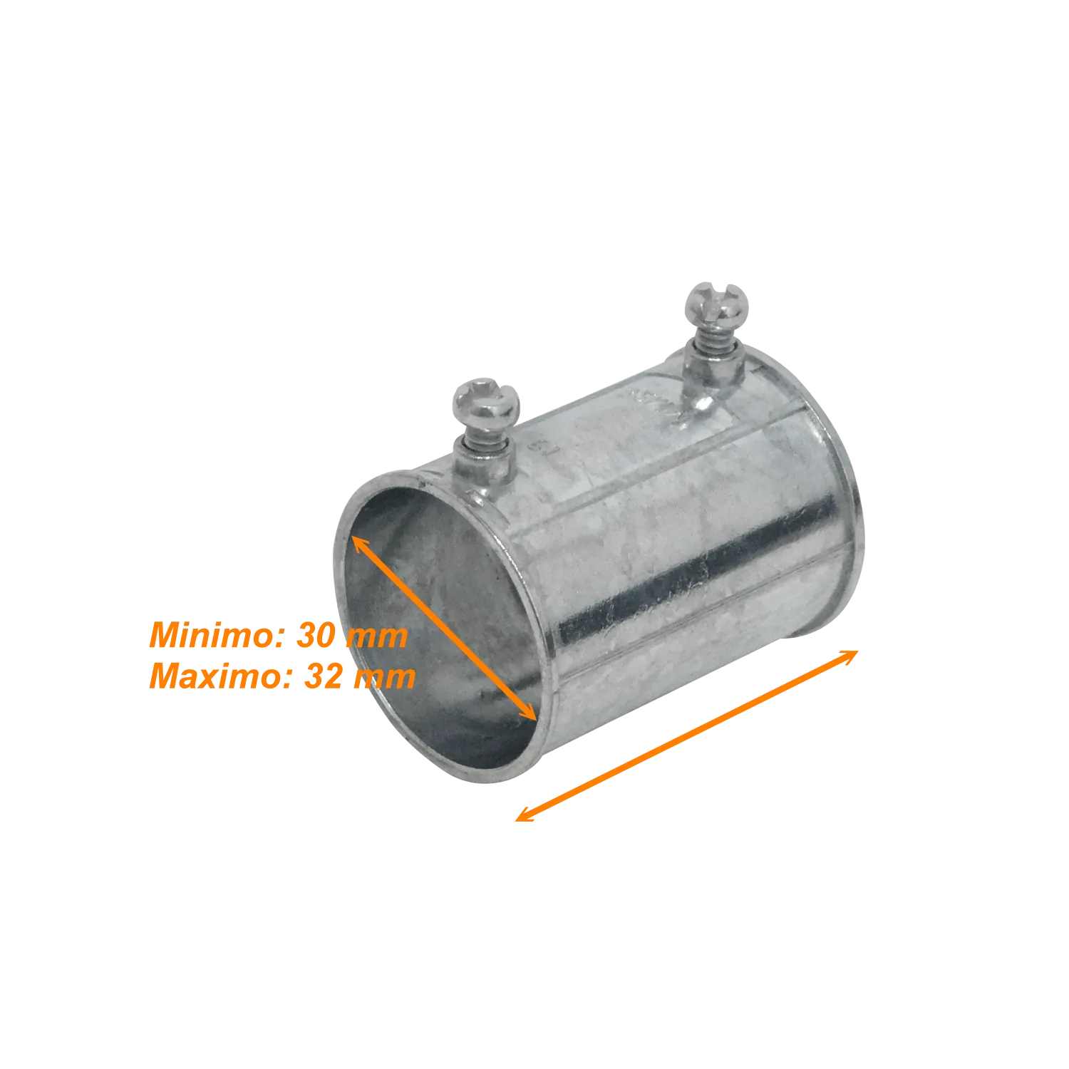 Union para Conduit Rigido Metalico 32mm Zinc  2