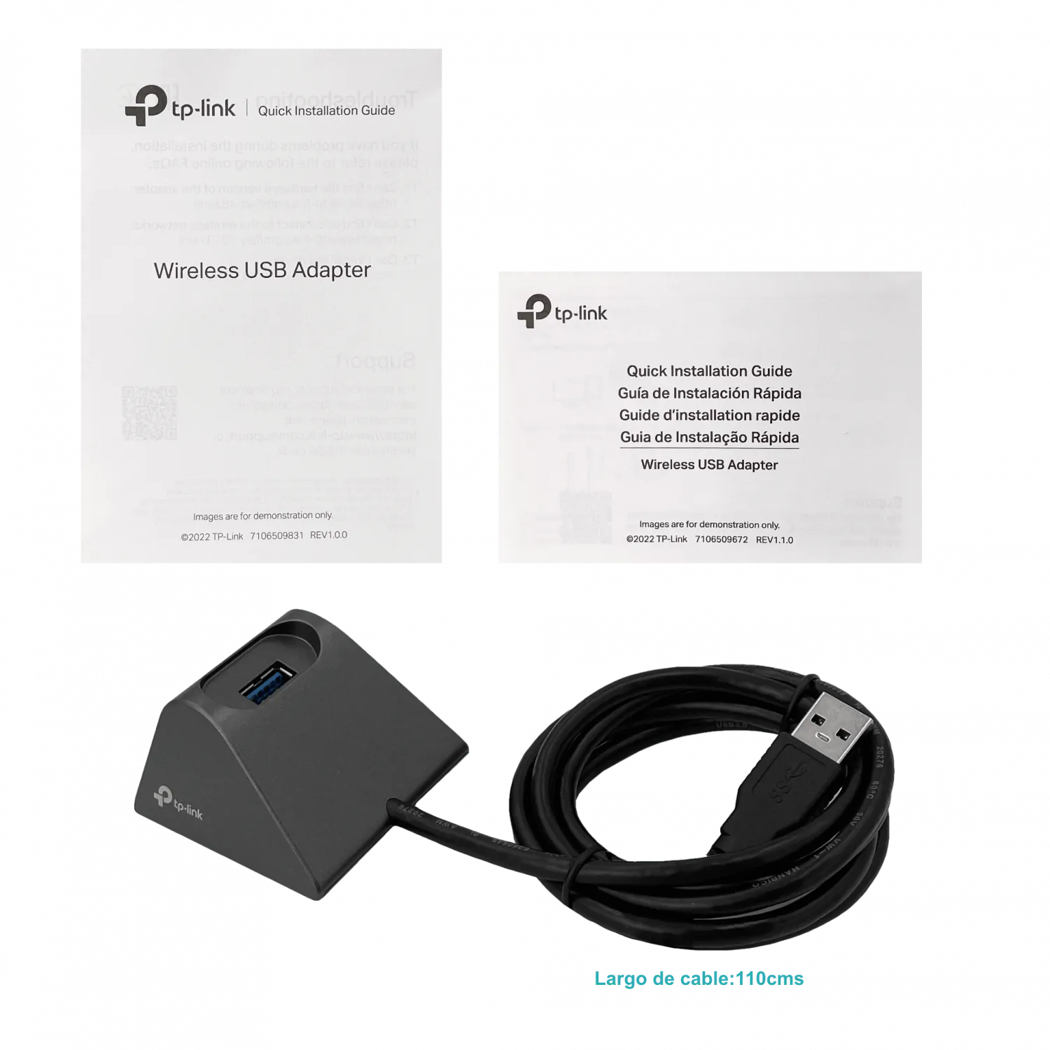 Adaptador USB TP-Link Archer TX20UH Wi-Fi 6 AX1800 con antenas externas y doble banda 4