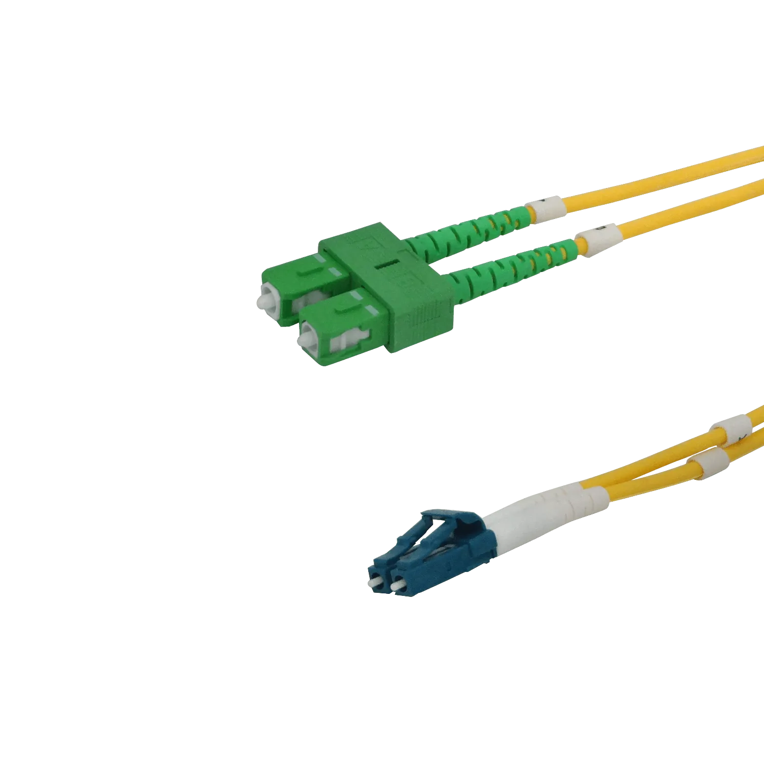 Jumper Cable Fibra 9/125um 3mm 1mt SC/APC-LC/UPC MonoModo SM Duplex  2