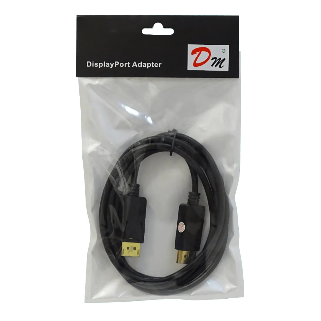Cable DisplayPort Macho a Macho, 1.8 Metros, Negro 3