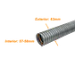 Solo-Metal 63mm Rollo-20mts Conduit Flexible Diametros ext/int 63/57mm - Miniatura 3