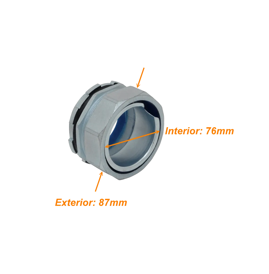 Prensa Estopa para Flexible Aislacion IP65 Metalico 75mm  3
