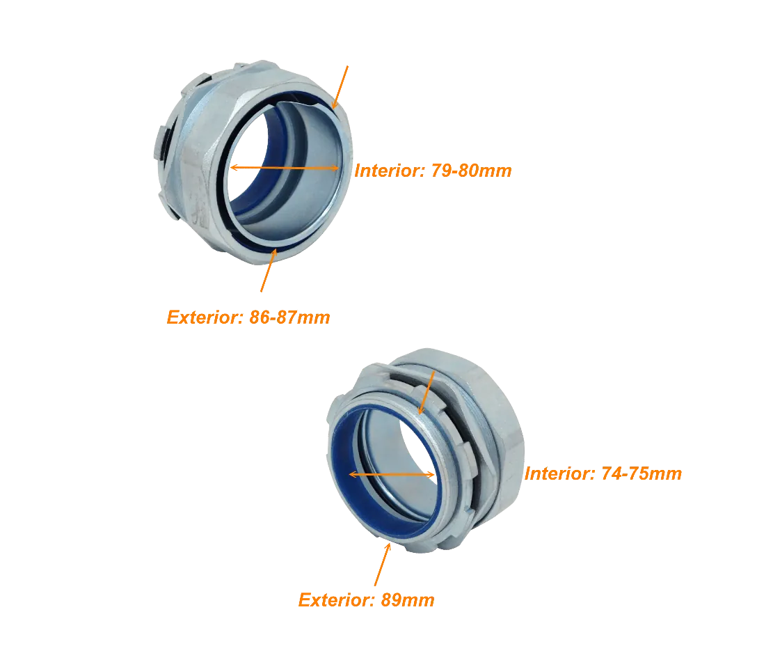 Prensa Estopa para Flexible Aislacion IP65 Metalico 90mm  2
