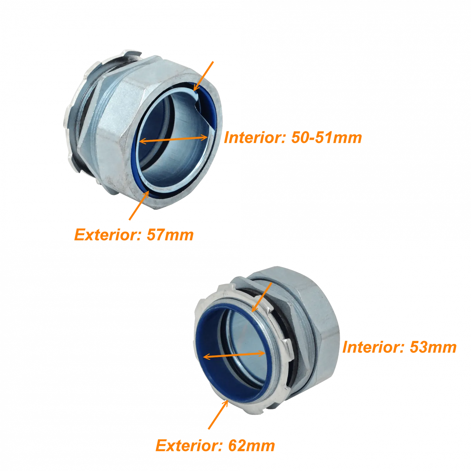 Prensa Estopa para Flexible Aislacion IP65 Metalico 63mm  2