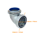 Prensa Estopa para Flexible Aislacion IP65 Metalico 110mm Codo  - Miniatura 3