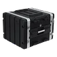 Rack Portátil de Plástico 8U, 42cm Fondo, 2 Tapas, Para Exteriores, Negro - Miniatura 4