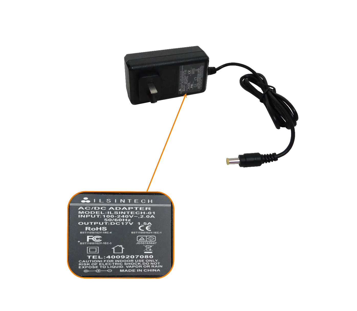 Fuente de Poder Repuesto para KF4A-7IN1 17VDC 1,5A req-Adaptamechin 2