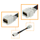 HDMI 15cm-Cable-Plano Hembra-Hembra Keystone Blanco - Miniatura 2