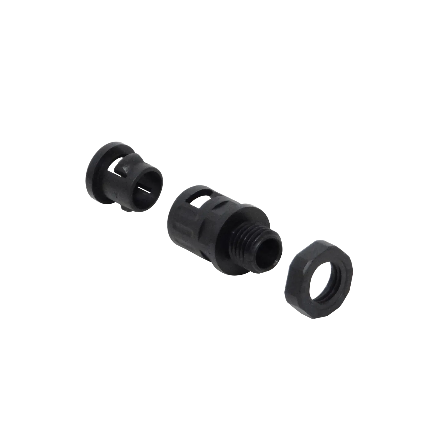 Prensa Estopa p/Conduit Flexible Plastico Negro 10mm Salida Caja  2