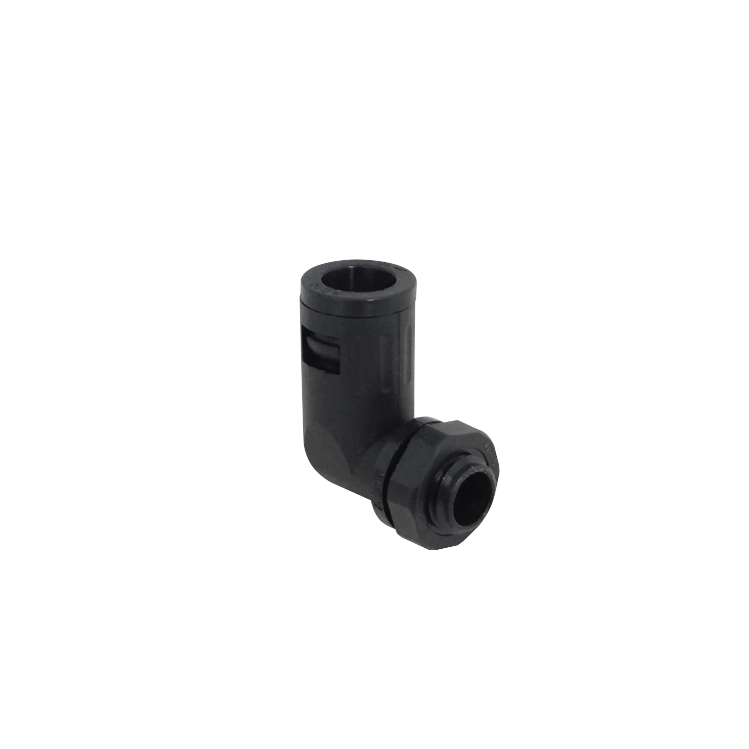 Prensa Estopa p/Conduit Flexible Plastico Negro 10mm Codo Salida Caja  2