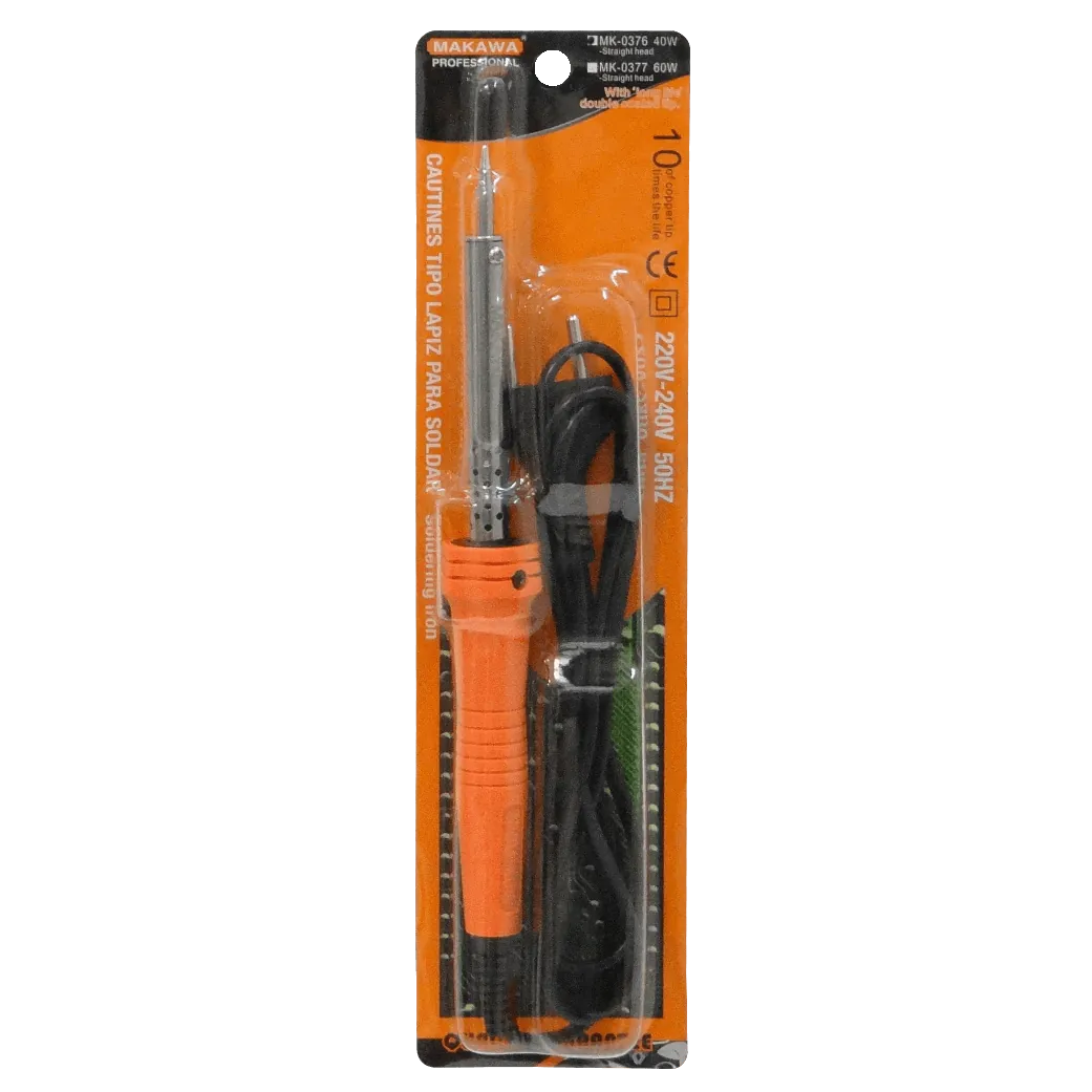 Cautin 40W 220-240VAC cable-1mt para soldar MK-0376 3