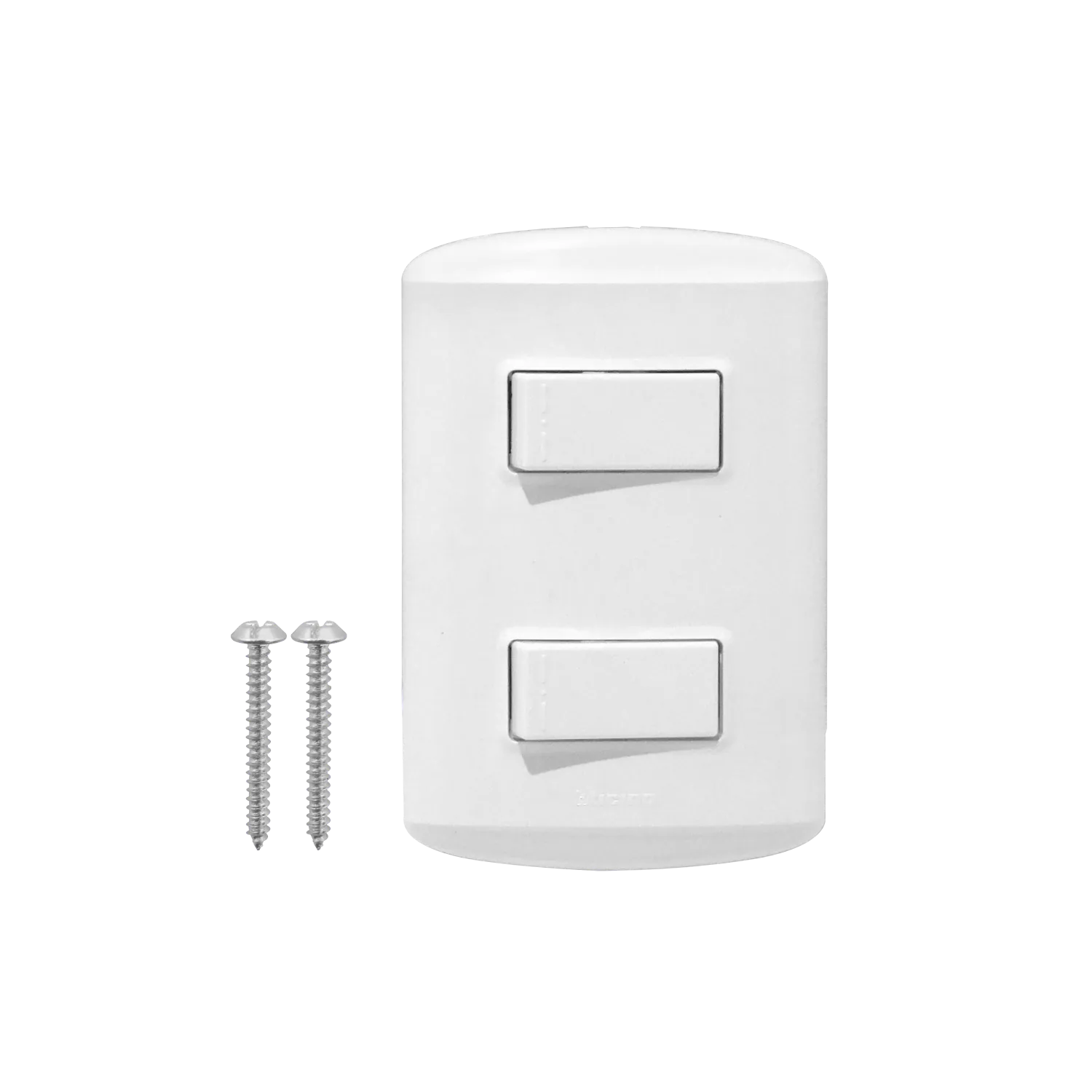 Modus 2-interruptor-10A Unipolar-912 c/Base/Tapa Blanca Armado BTICINO  2