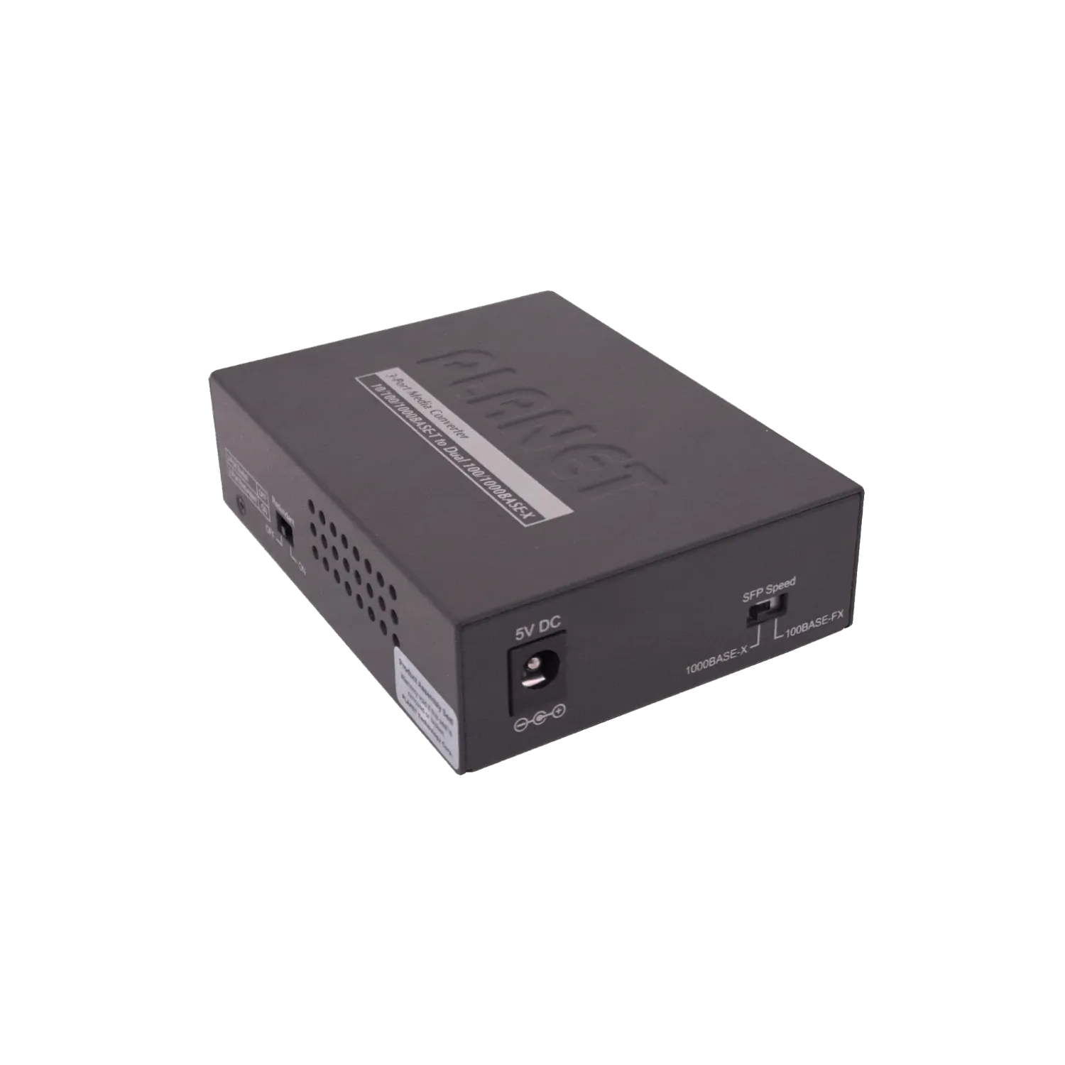 Planet 1-1000 2-SFP-Redundante Media Converter 100/1000 inc-5VDC/2,5A 3