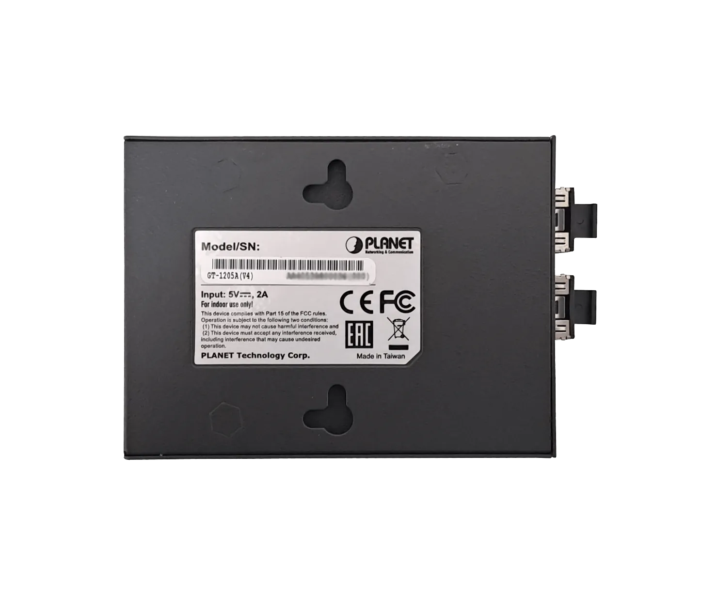 Planet 1-1000 2-SFP-Redundante Media Converter 100/1000 inc-5VDC/2,5A 7