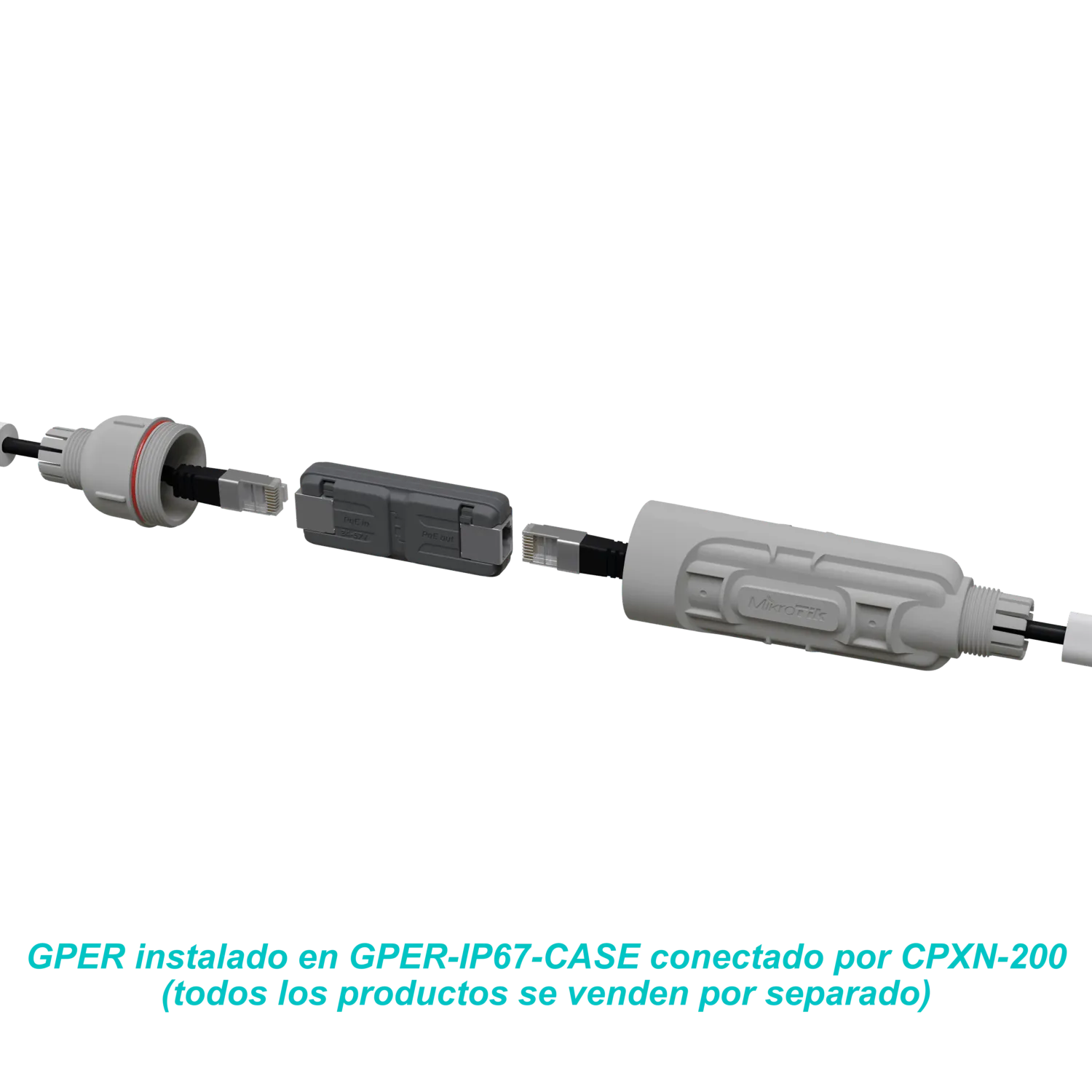 Carcasa MikroTik GPeR IP67 - Protección Exterior para Extensor Ethernet 7