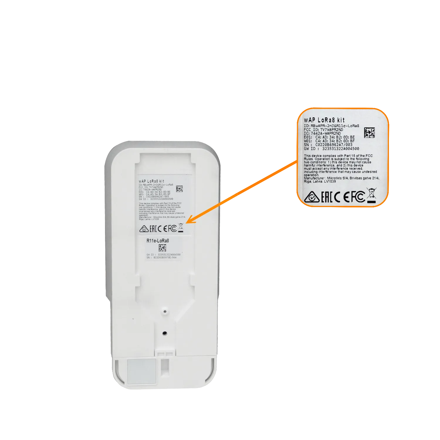 Gateway Exterior MikroTik wAP LR8G kit - LoRa® 868 MHz, WiFi 2.4 GHz, GPS, Resistente a Intemperie 5