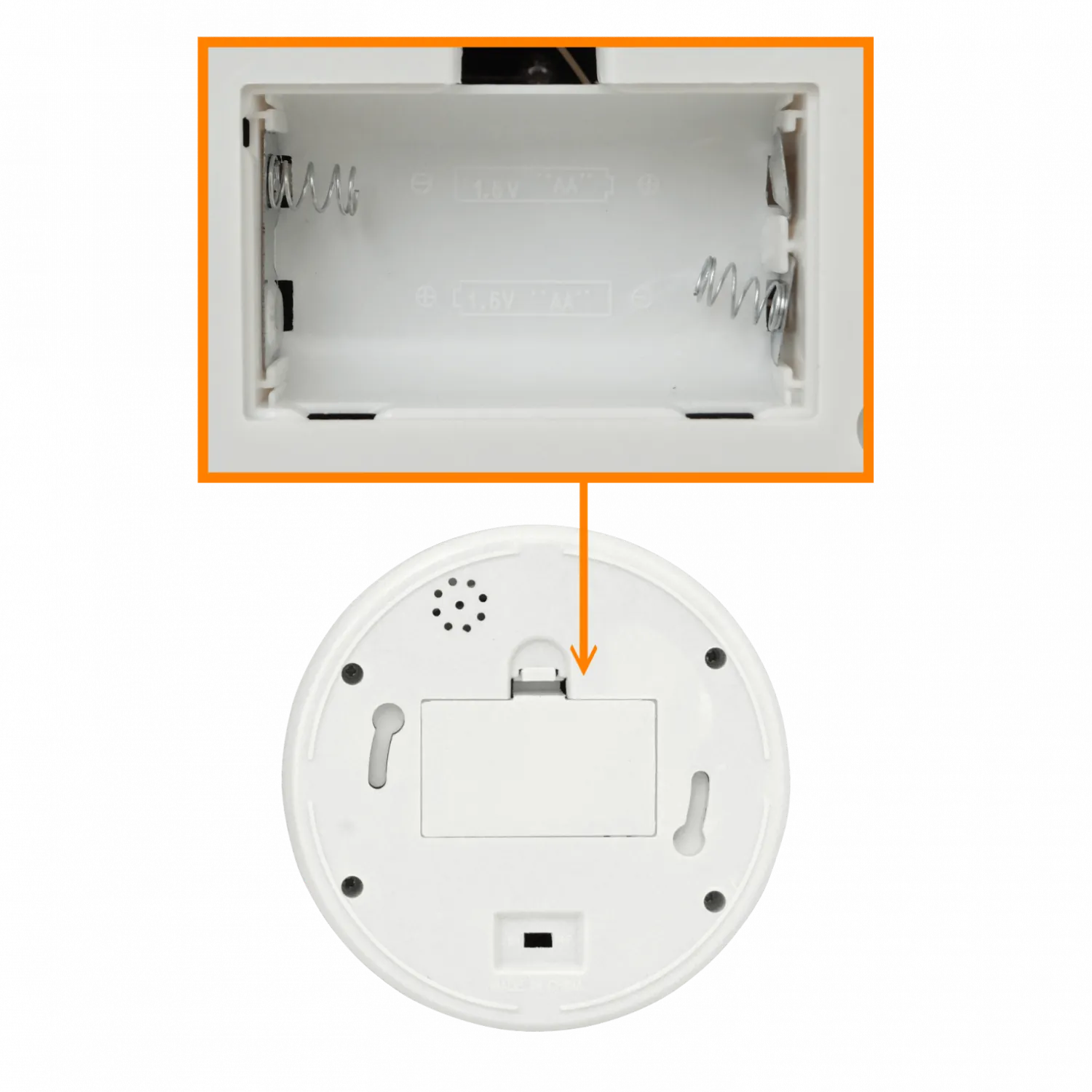 Falsa Cámara Domo Mentira DS-1500B con LED Parpadeante, Alimentación 2xAA 6