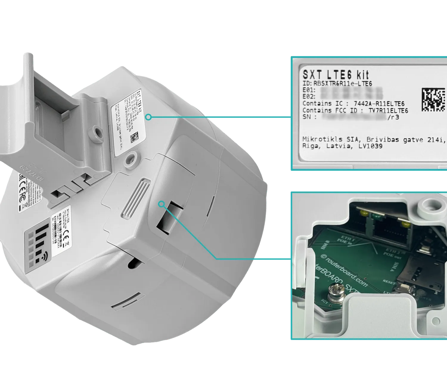 MIKROTIK CAT6 9dBi 300/50Mbps 3G 4G LTE 2-Sim 60º 2-100(af) L3 no-WiFi 2