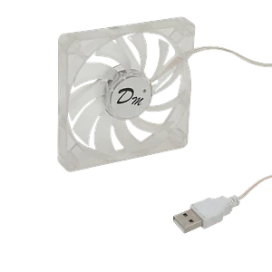 Ventilador para PC 80x80mm, 5V DC, Altura 11mm, Cable 18cm, Conexion USB