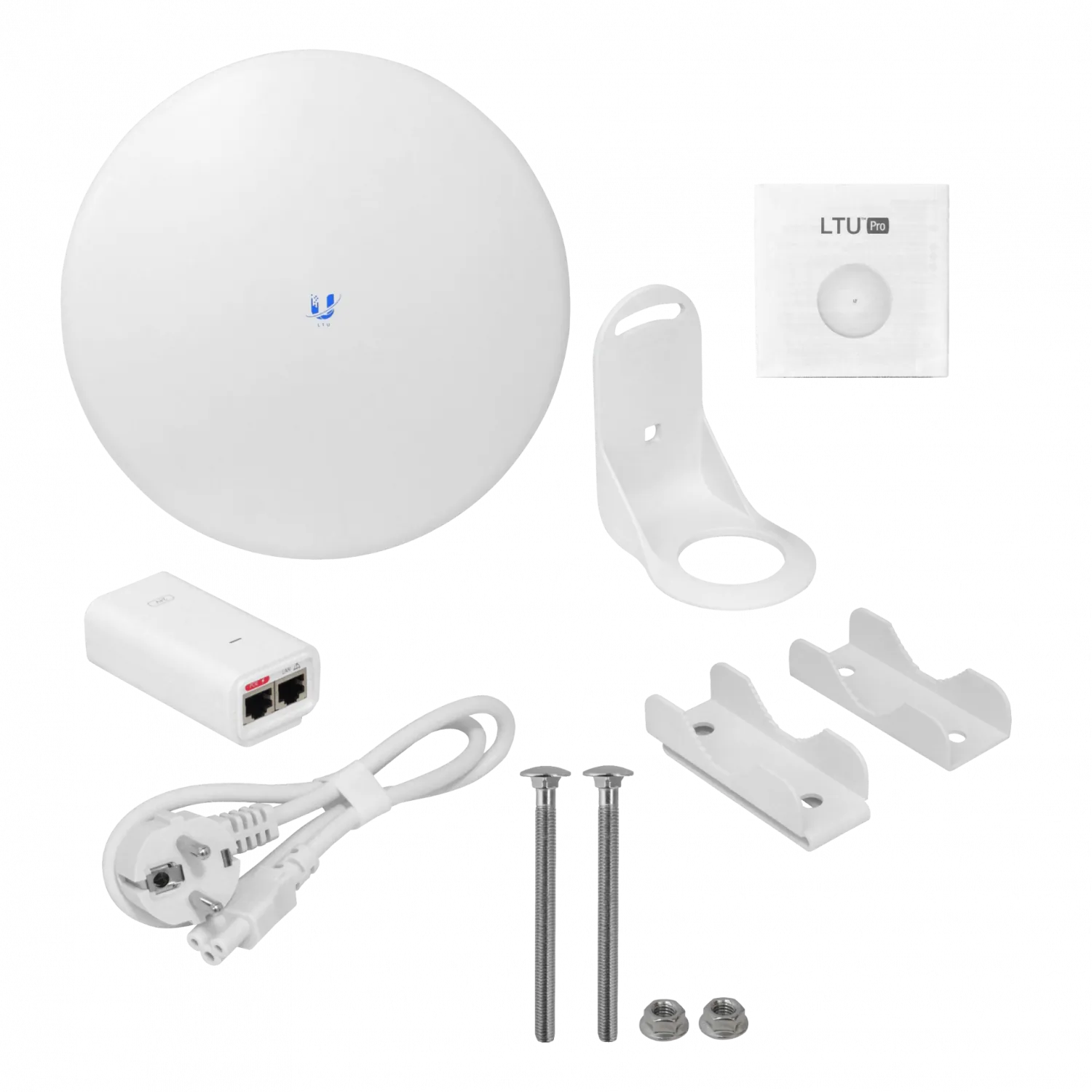 Antena UBIQUITI 24dBi 4,9-6,2GHz 2,4GHz 14x14º 1-1000 inc24V 22dBm 10-50MHz 3