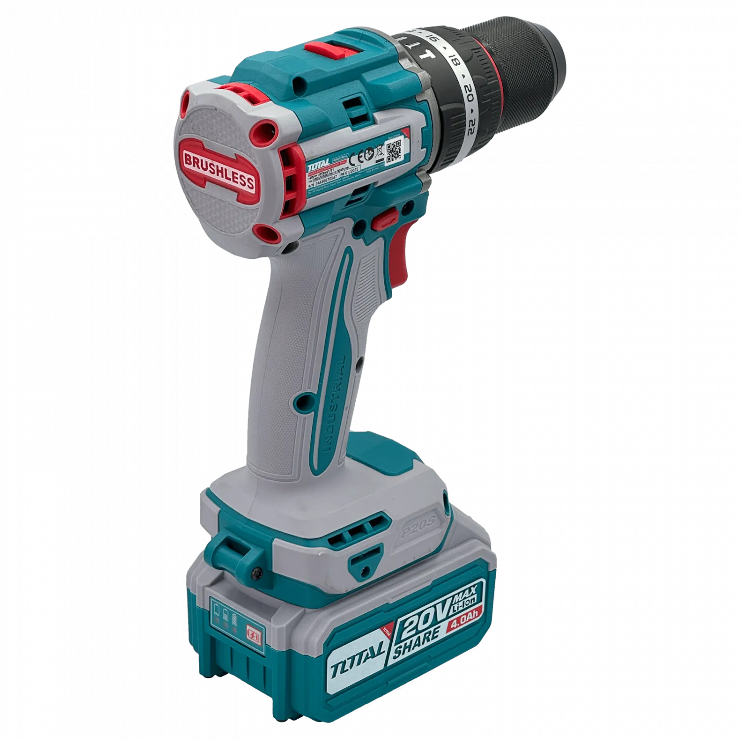 Taladro inalambrico Total TOTAL-20V P20S 20V 0 8-10mm incluye bateria 1