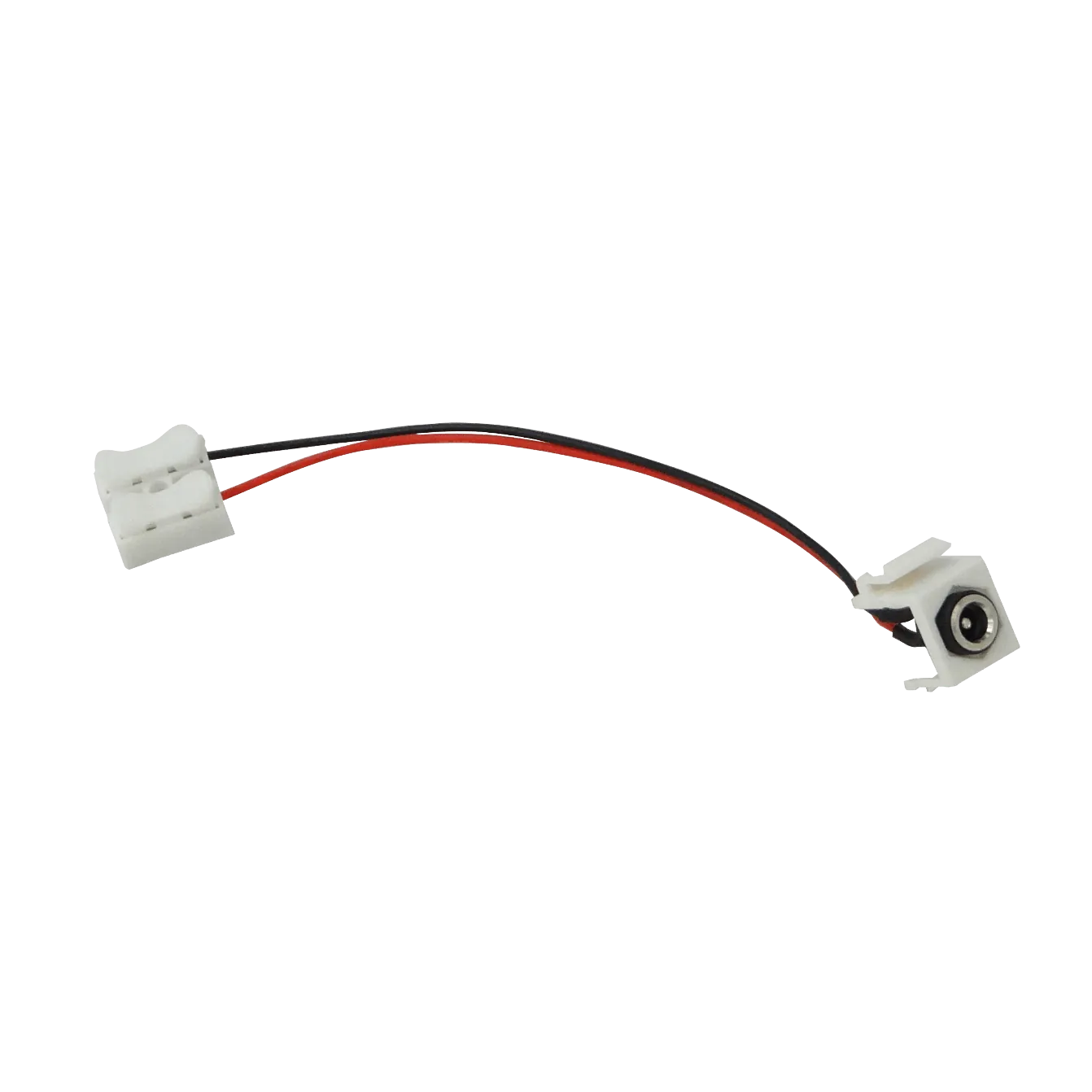 Keystone Jack K2155 Hembra 5,5x2,1mm con Cables de 13cm y Regleta 2P 2