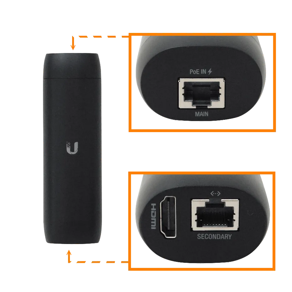 Monitor HDMI Ubiquiti UniFi Protect ViewPort 4K30 PoE visión hasta 16 cámaras 2