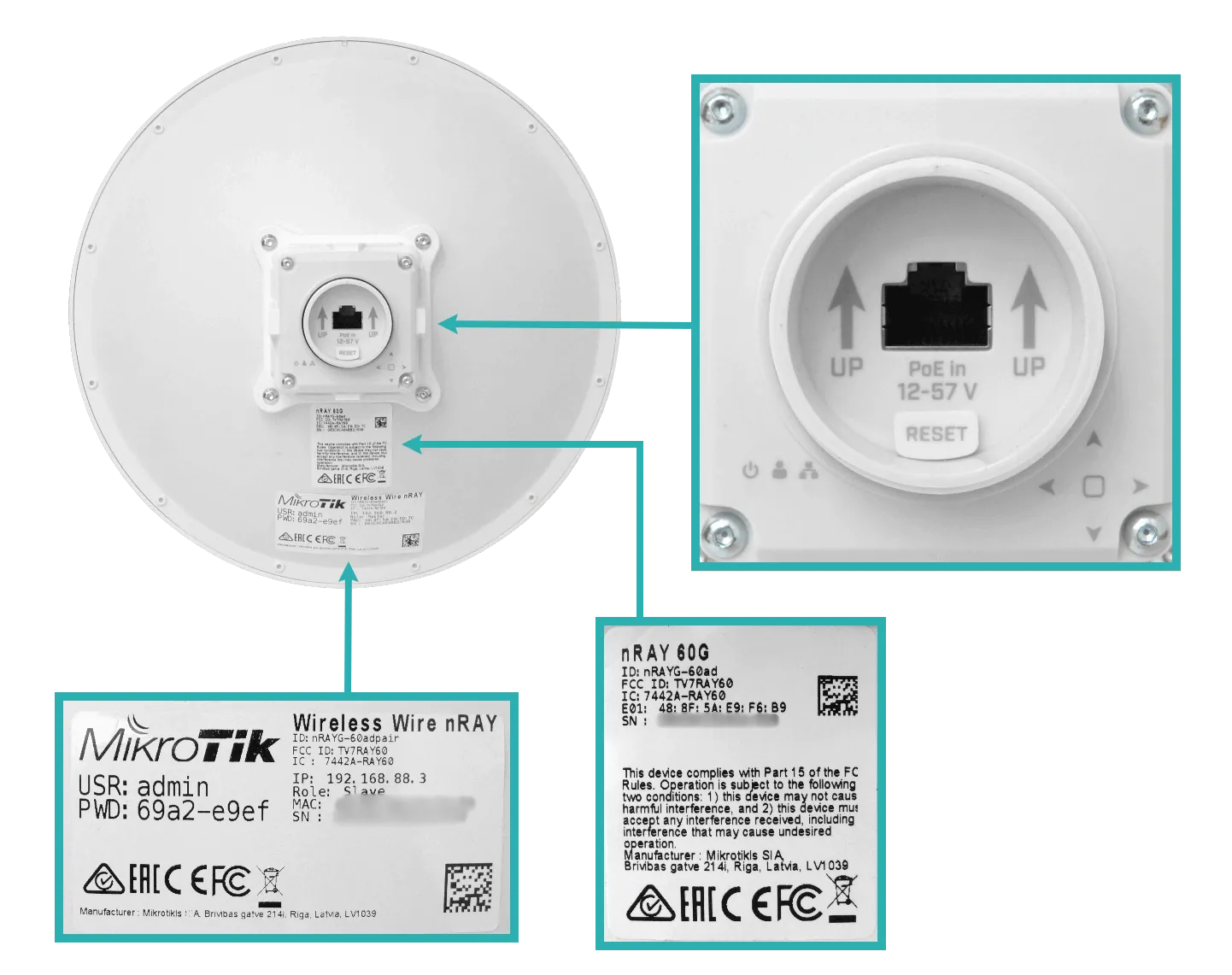 Enlace Inalámbrico MikroTik Wireless Wire nRAY - 60 GHz, 2 Gbps Agregados, Kit de 2 Unidades 4