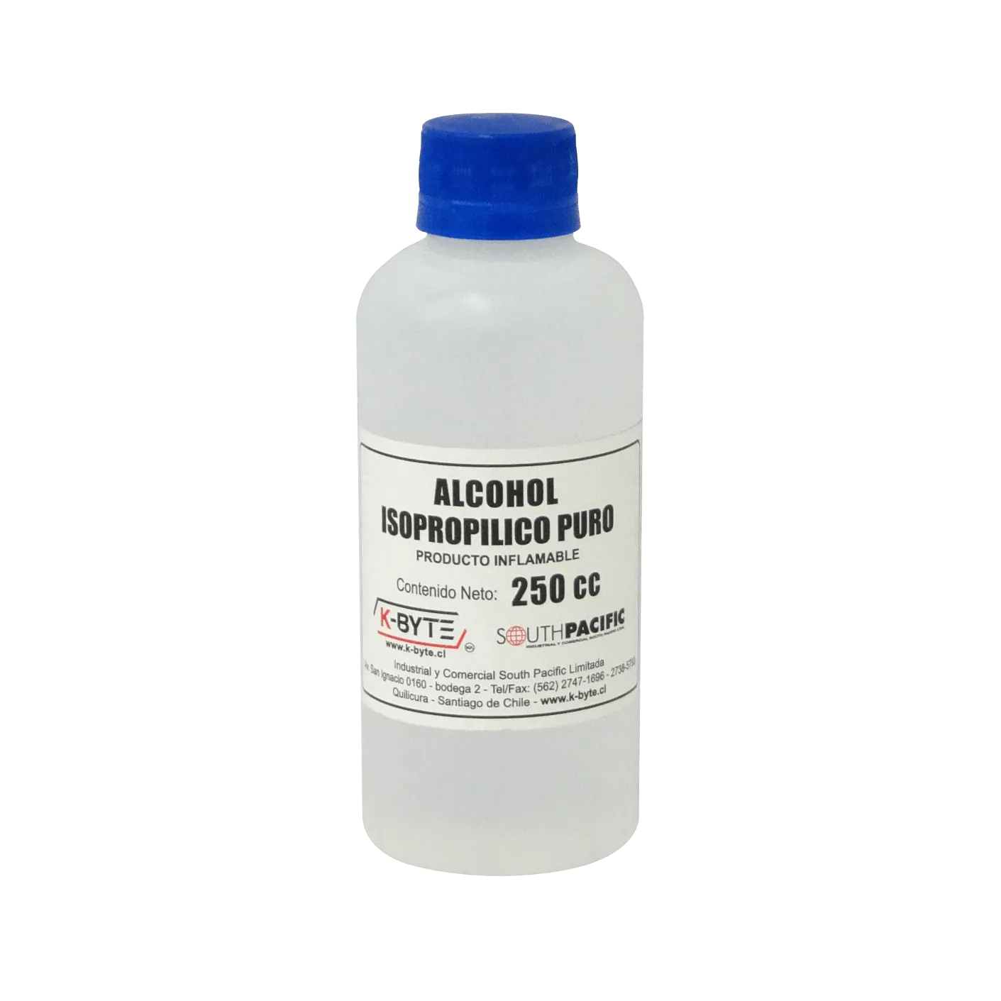 Botella 250ml Alcohol Isopropilico 1/4Lt para Limpieza 1