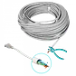 Cable Patch Genérico Cat5e 30mt Gris CCA Inyectado - Miniatura 2