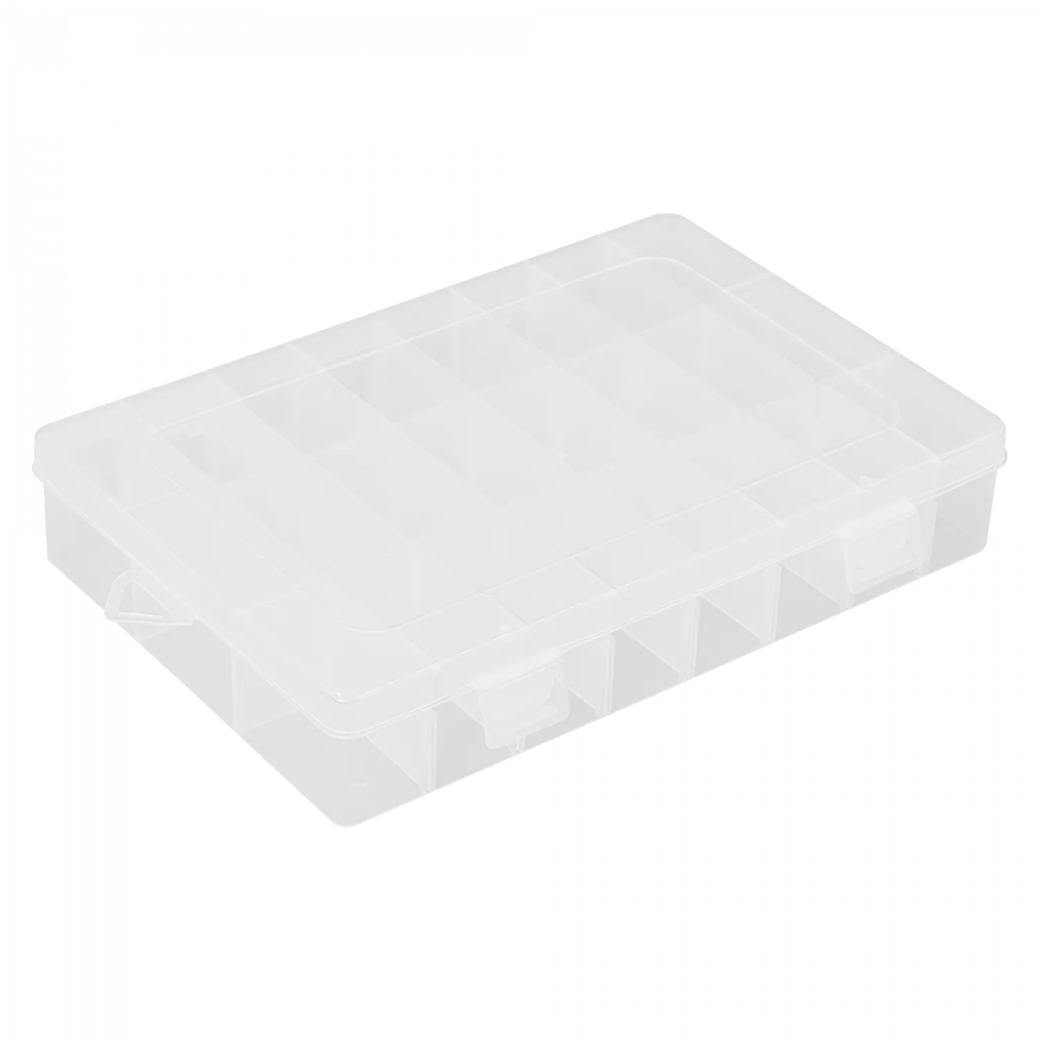Caja c/Tapa 190x125x35mm Transparente Organizadora 24-Modular 2