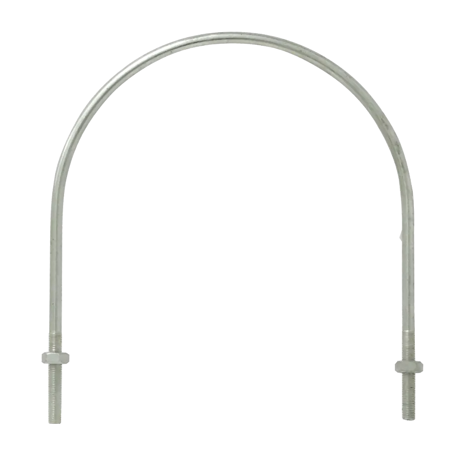 Abrazadera 190-220mm Diametro Poste Tubo c/2-tuercas-17mm req/pletina 1