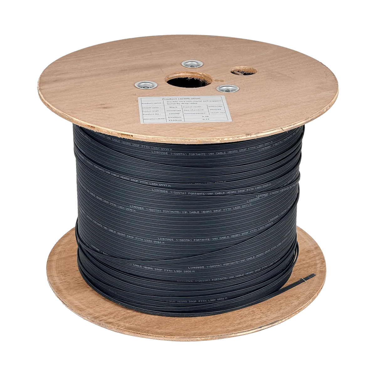 Cable de Fibra Óptica Monomodo 1 Fibra G657A1 LSZH 1mm con Mensajero - CFSN 3