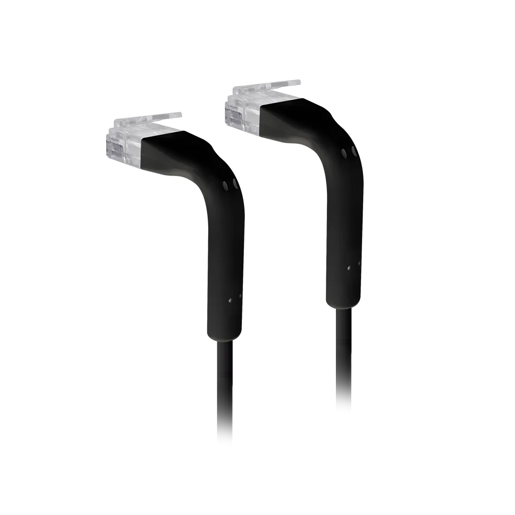 Cable Patch Cat6 Ubiquiti RJ45 Negro 30cm Compacto   2