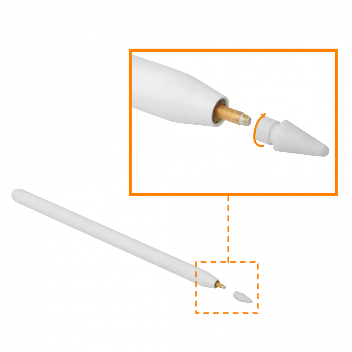 Lapiz Digital Apple Pencil Gen2 para iPad Pro 11 y 12.9 modelo MU8F2AM A2051 4