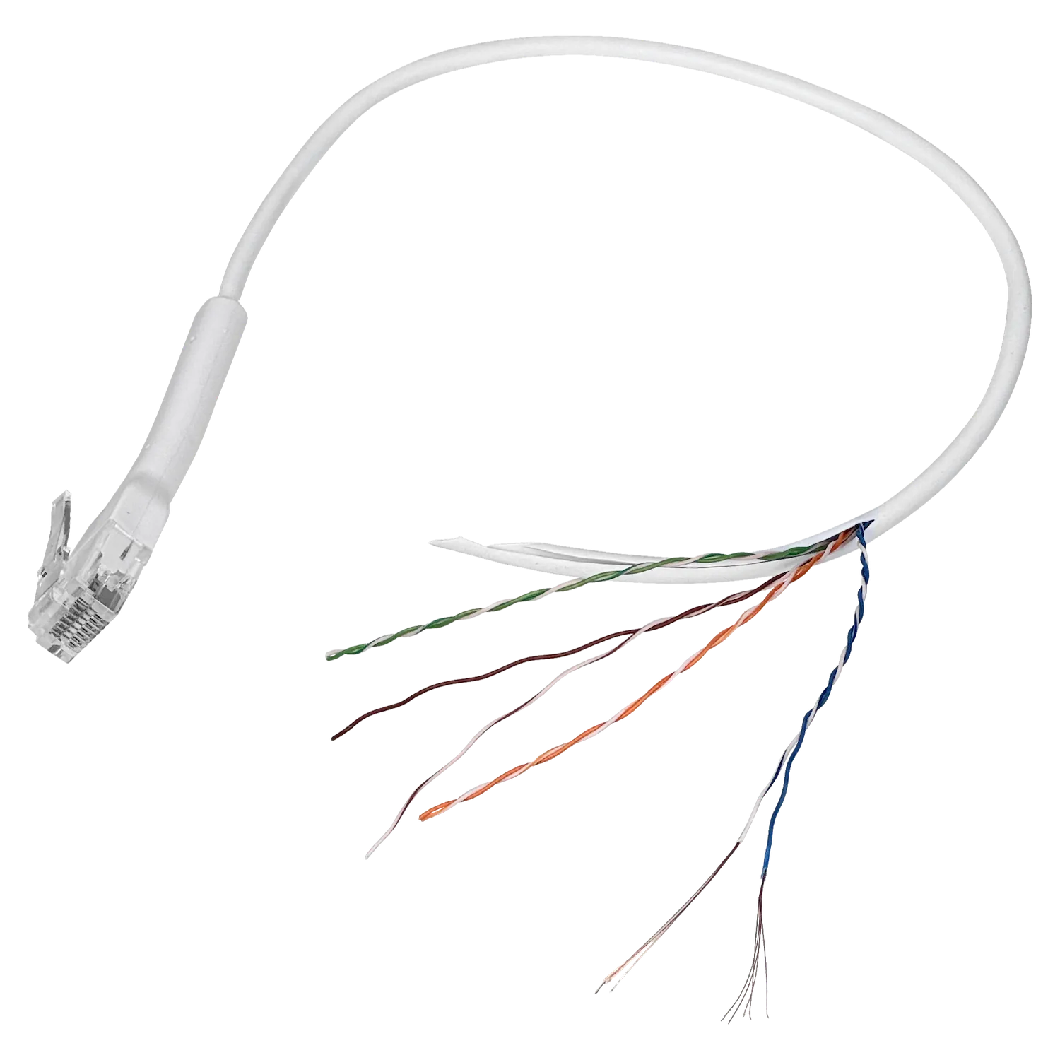 Cable Patch Cat6 Ubiquiti RJ45 Blanco 30cm Compacto 2