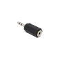 Adaptador de Audio 2.5mm Hembra a 3.5mm Macho Estéreo, Phone 3/32” a 1/8” - Miniatura 1