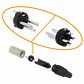 Conector XLR 3-Pin Macho, Soldable, DMX - Miniatura 3