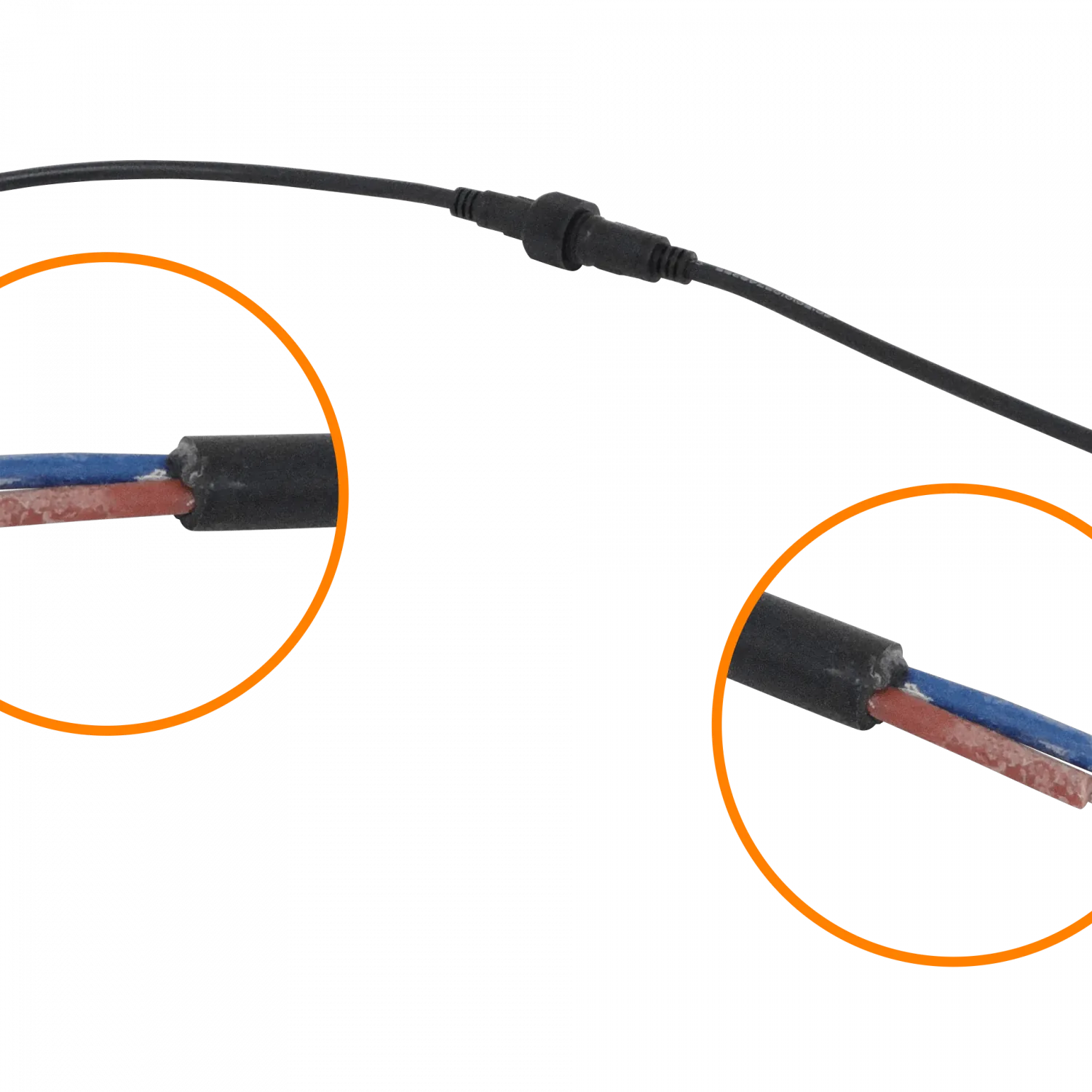 Par de Cables 20+20cm Macho-Hembra 2-pin Volantes Conectores Multiuso-DC (Código: PAR-2PIN) 3