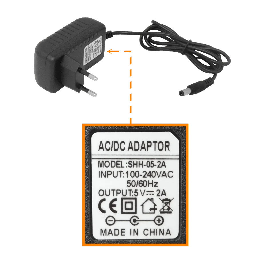 HUB 10-USB2.0 Cargador-2A inc-5VDC/10W 5