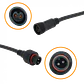 Par de Cables 20+20cm Macho-Hembra 2-pin Volantes Conectores Multiuso-DC (Código: PAR-2PIN) - Miniatura 2